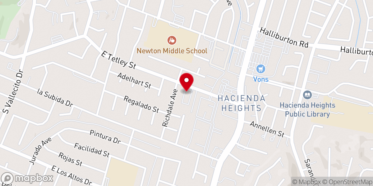Map showing location of St. Thomas Episcopal Church