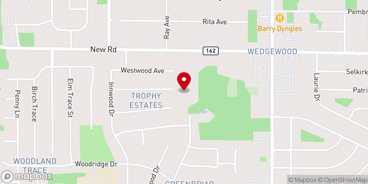 Map showing location of St. Joseph Roman Catholic Parish