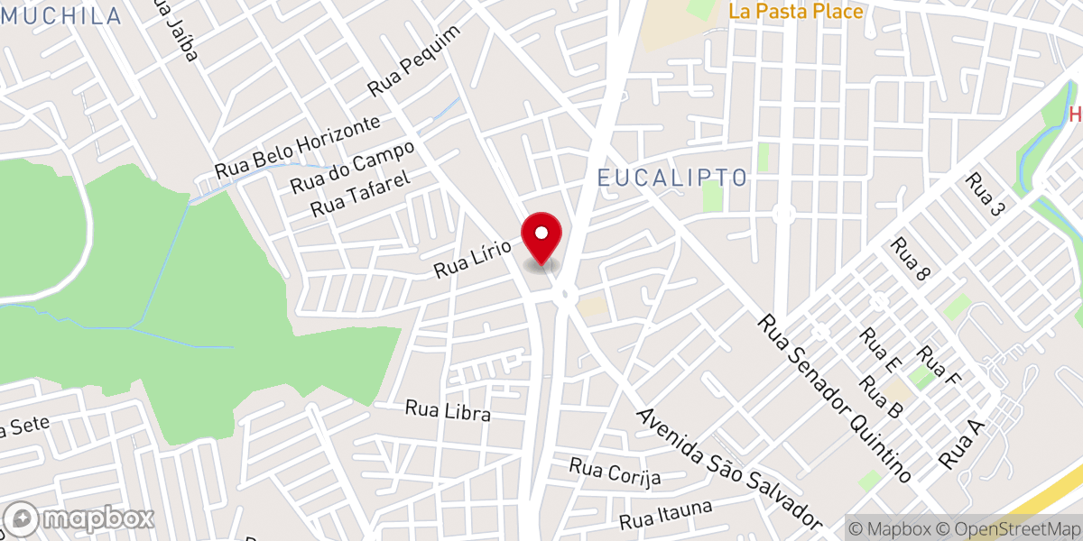 Map showing location of Igreja Evangélica Pentecostal Água da Vida