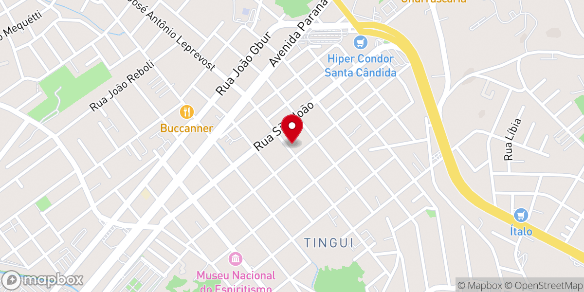 Map showing location of Igreja Missionária Evangelica Filadelfia Curitiba