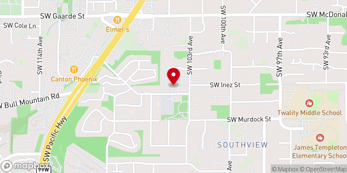 Map showing location of Rise Church