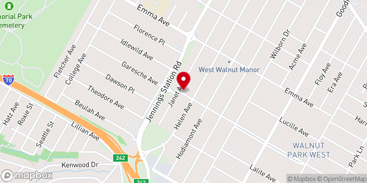 Map showing location of Monument of Faith Church