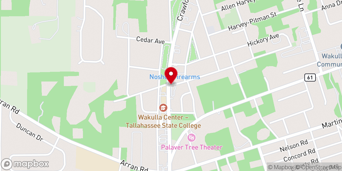 Map showing location of Rocky Mt Missionary Baptist