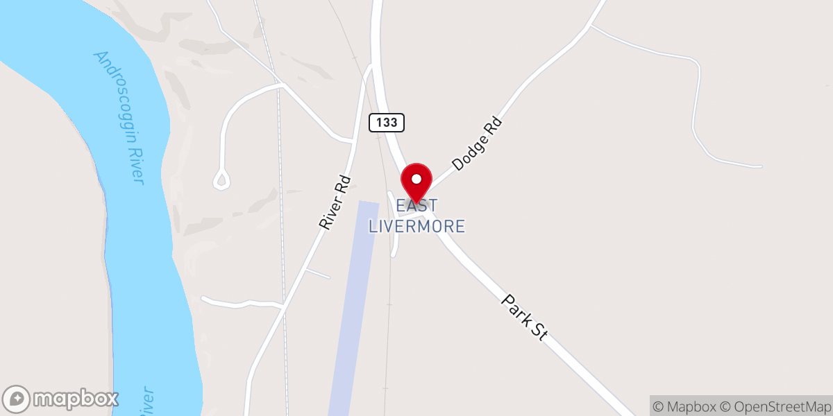 Map showing location of East Livermore