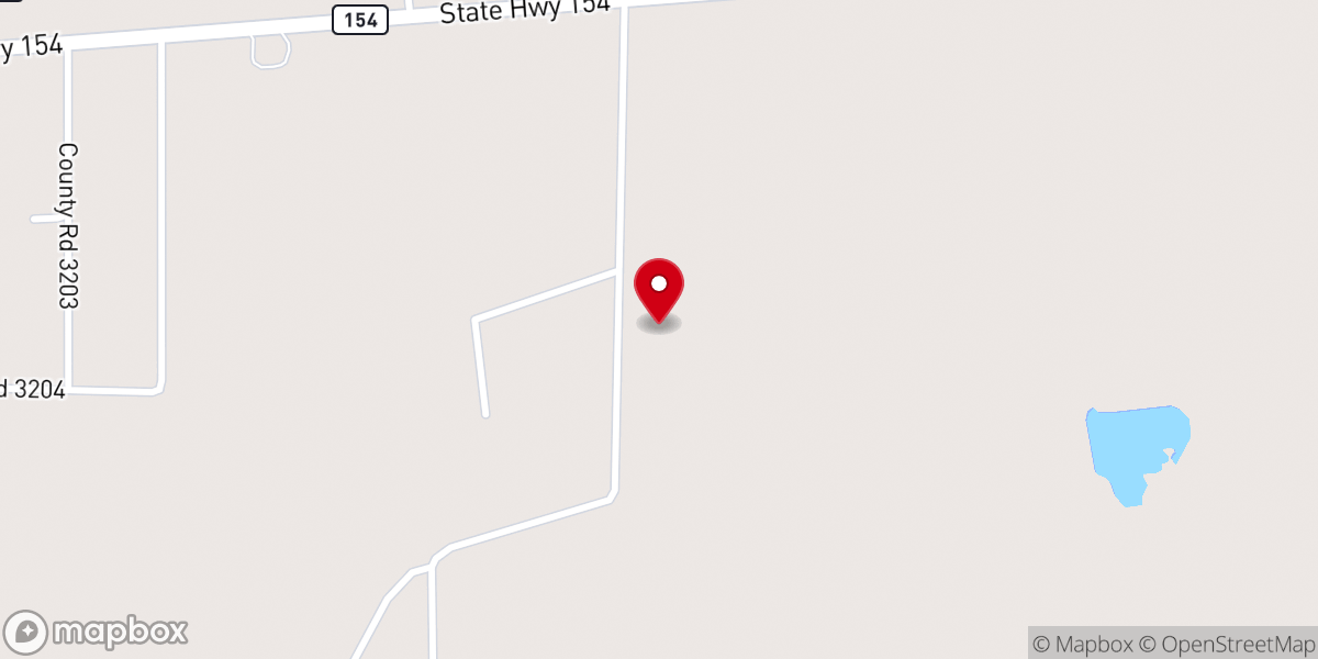 Map showing location of Shiloh Church