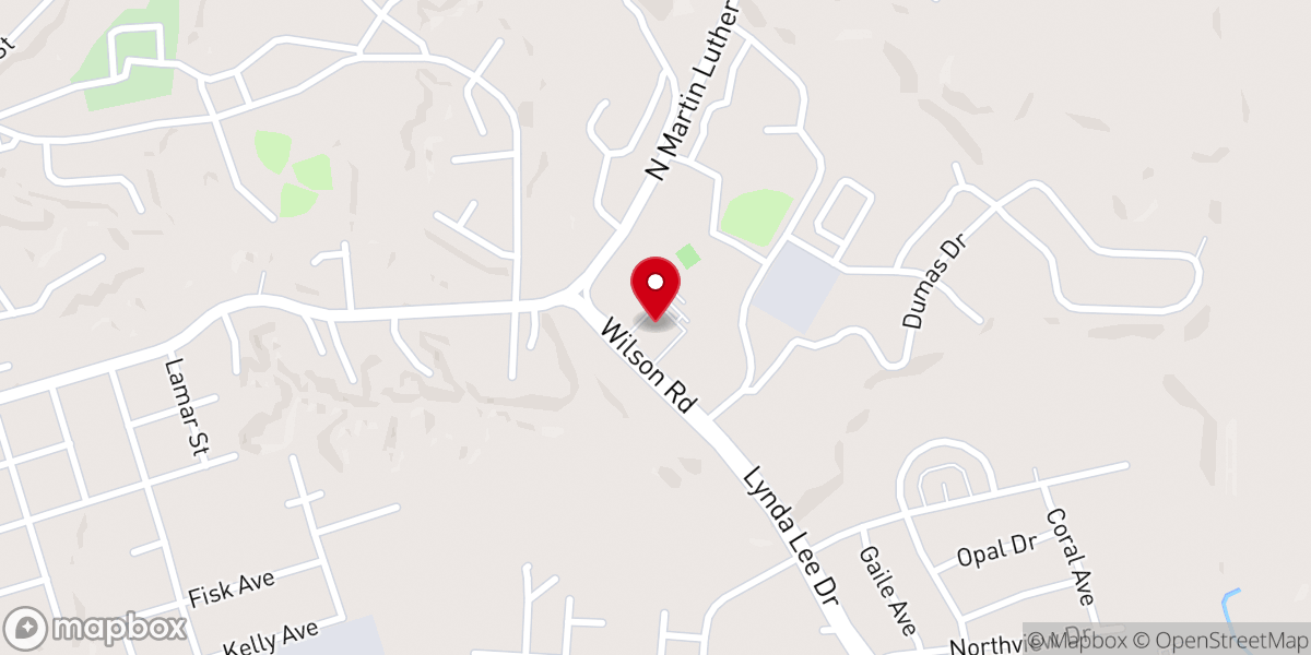 Map showing location of Fellowship Missionary Baptist Church