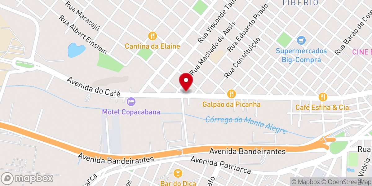 Map showing location of Igreja Verbo da Vida Ribeirão Preto