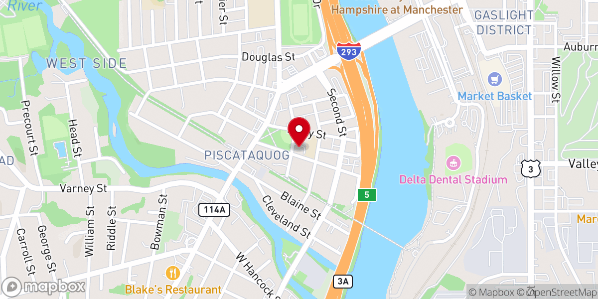 Map showing location of Saint Raphael Parish