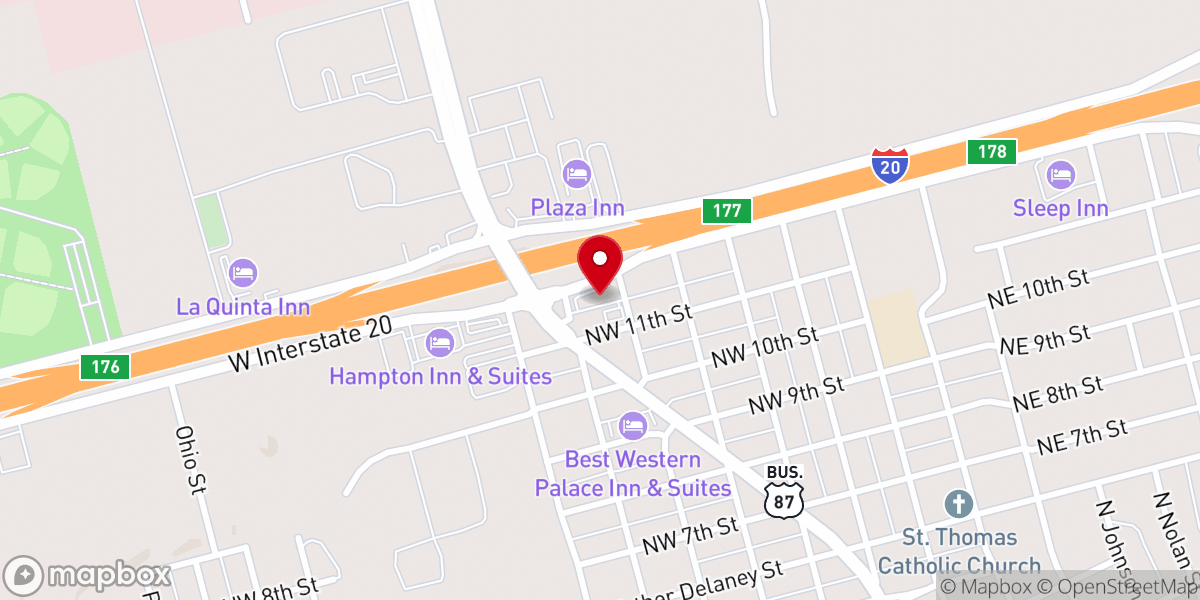 Map showing location of The Redeemed Christian Church Of God