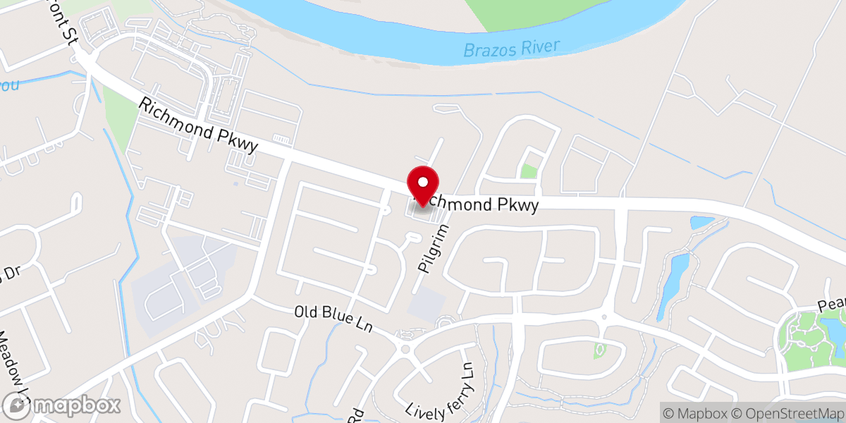 Map showing location of Pilgrim Journey Baptist Church