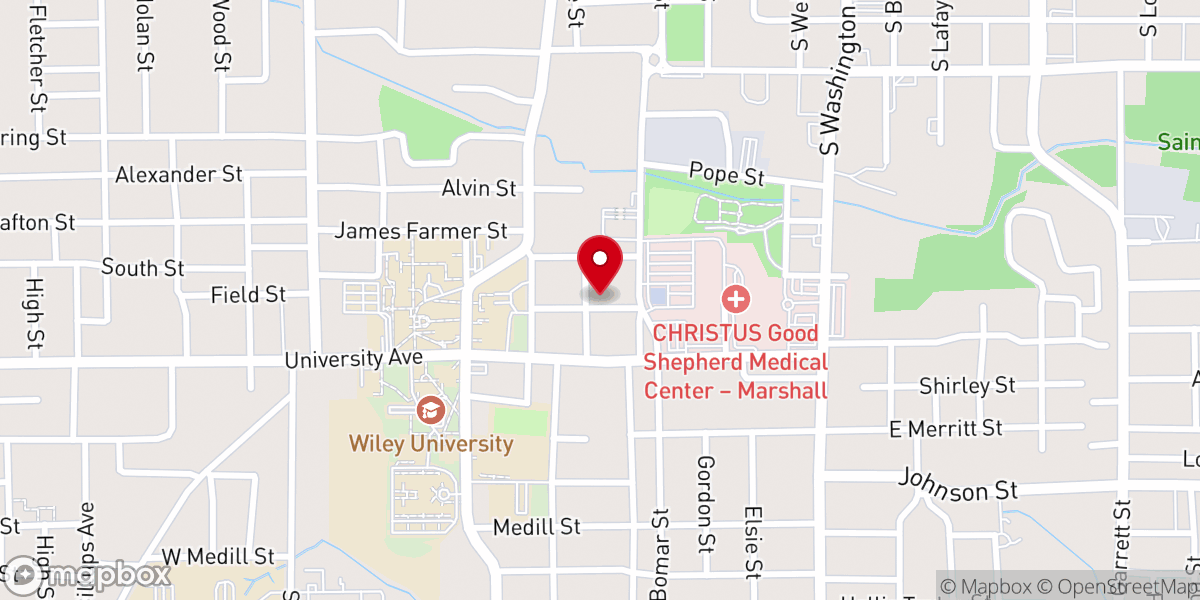 Map showing location of Miles Memorial CME Church