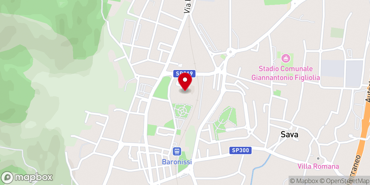 Map showing location of Convento SS. Trinità