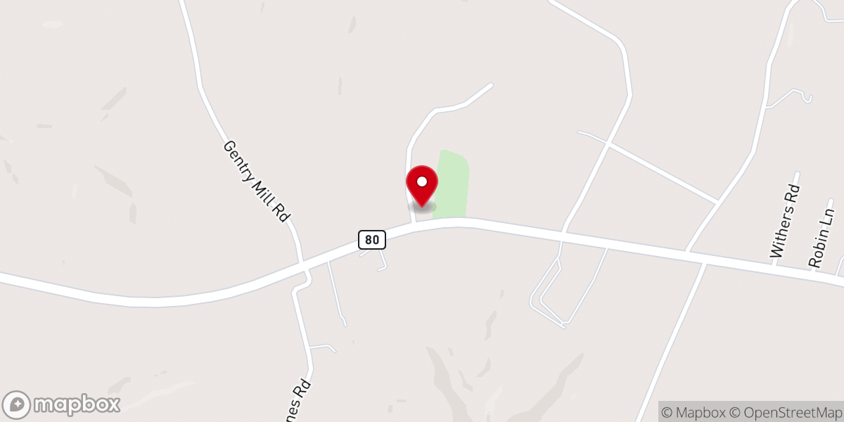 Map showing location of Bethlehem Church