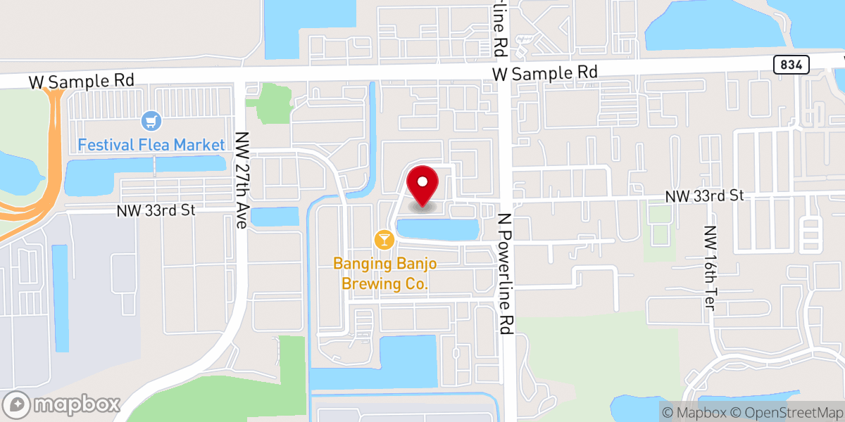 Map showing location of First United Evangelical Church of Brethren