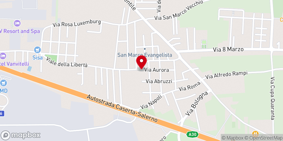 Map showing location of Chiesa Madre dello Spirito Santo