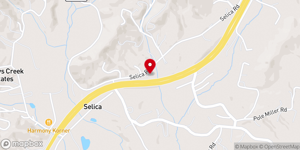 Map showing location of Selica Global Methodist Church