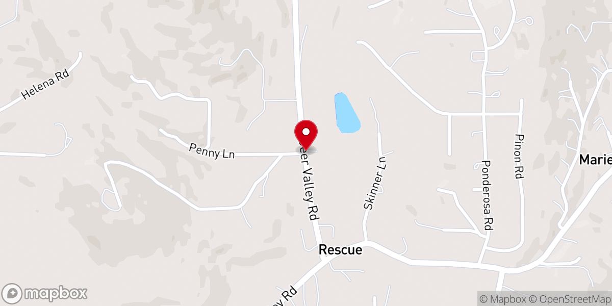 Map showing location of Rescue