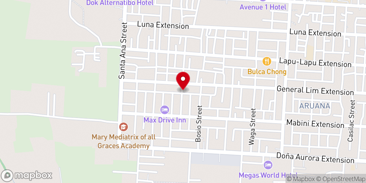 Map showing location of Digos Grace Gospel Church of Christ