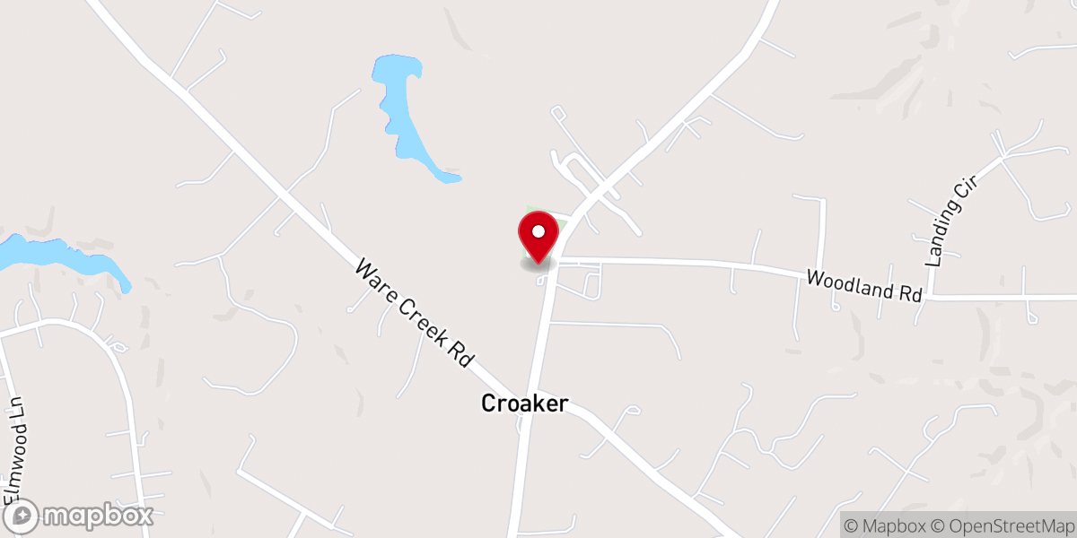 Map showing location of Shiloh Church