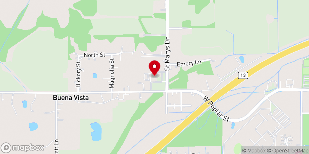 Map showing location of Saint Mary Catholic Church