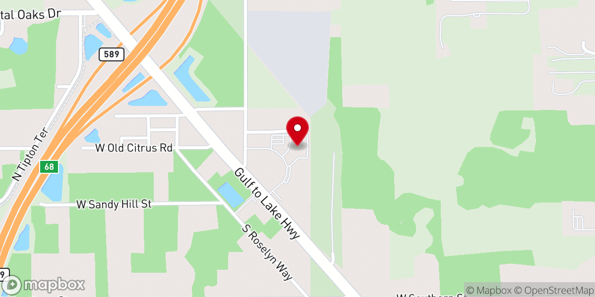 Map showing location of Seven Rivers Church