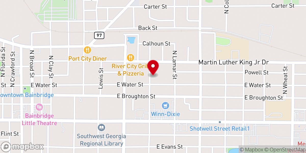Map showing location of Friends Ministries