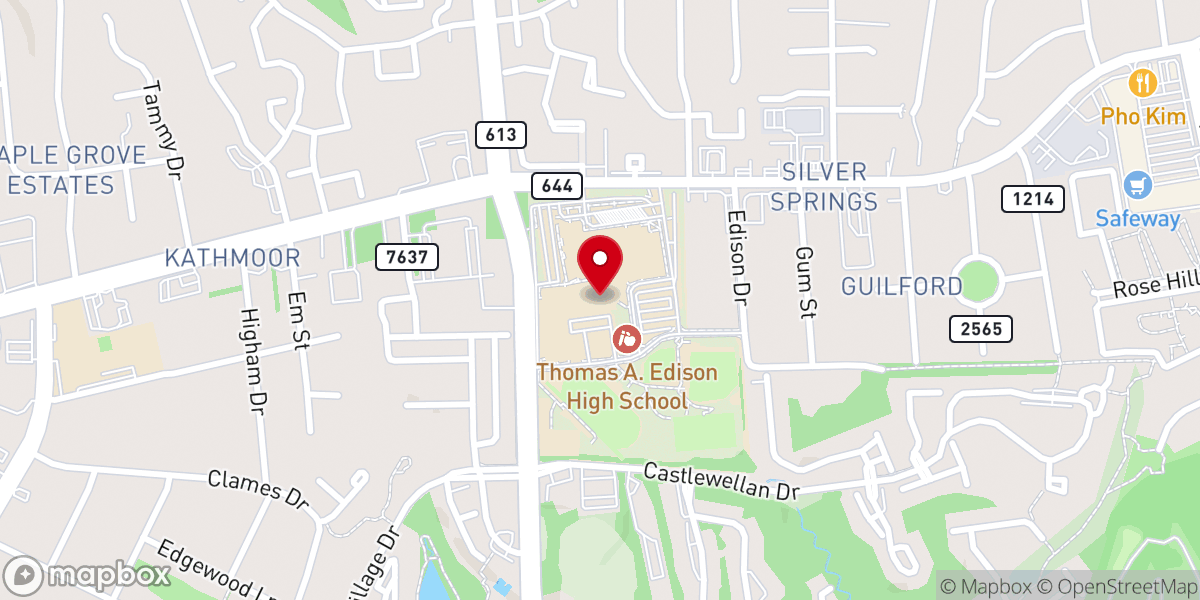 Map showing location of Hill City Church DC