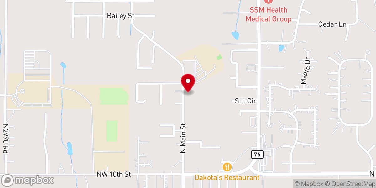 Map showing location of Awaken Church Blanchard