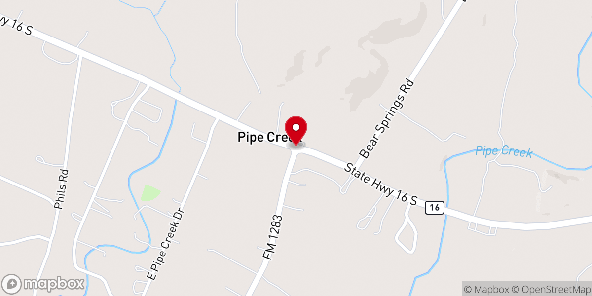 Map showing location of Hill Country Samaritans