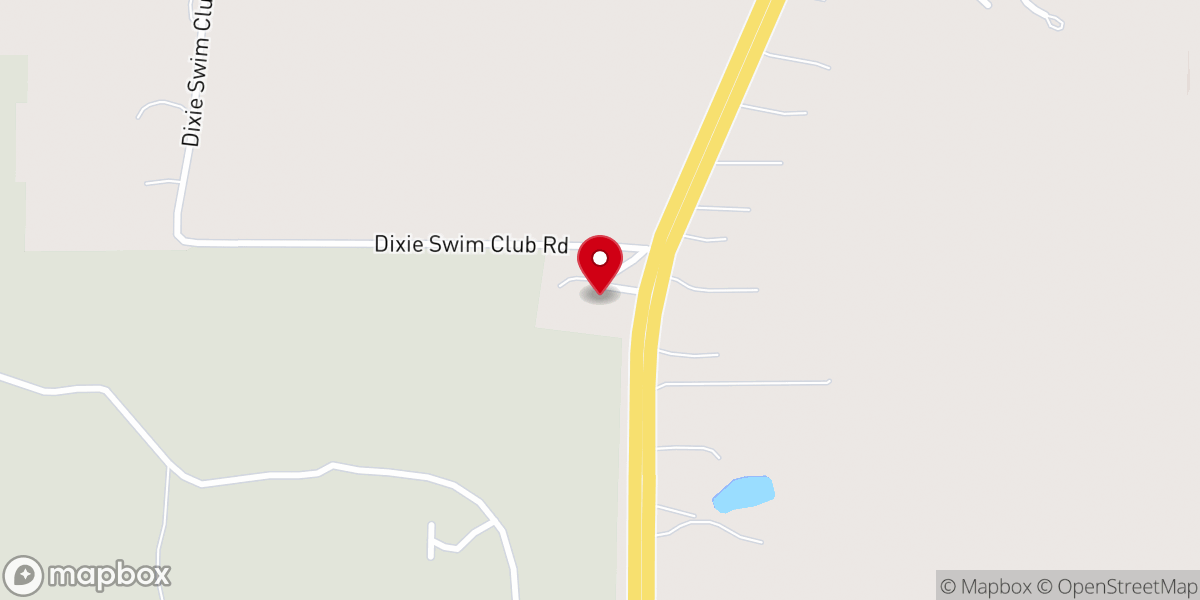 Map showing location of Canaan Baptist Church