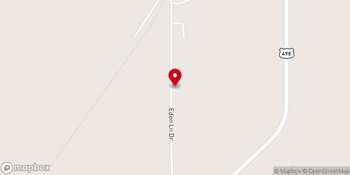 Map showing location of Morning Star M.B. Church