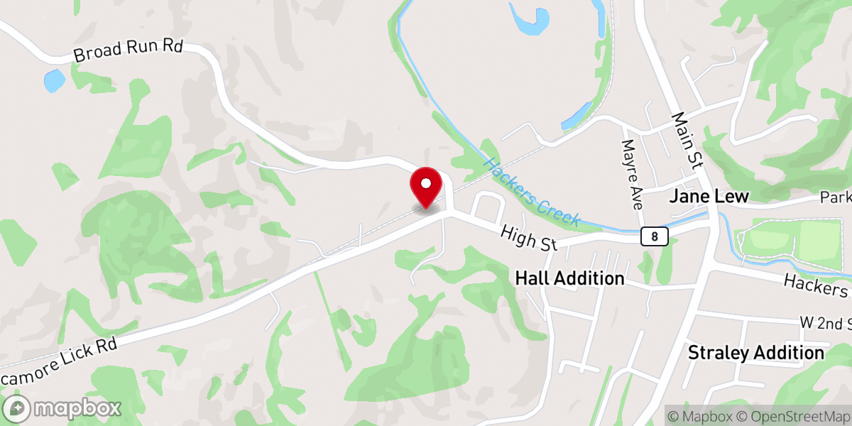 Map showing location of Mt Hebron Church