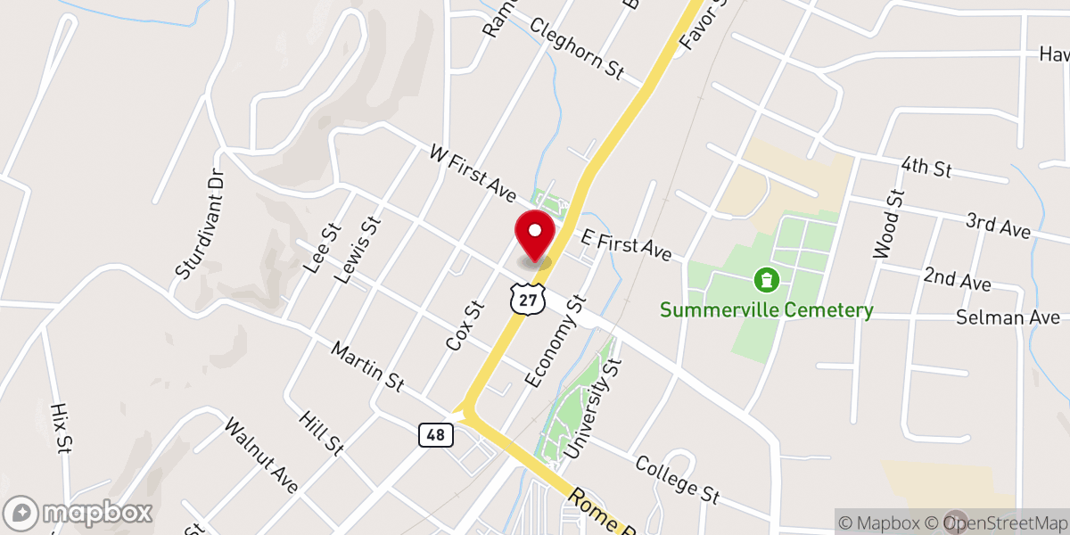 Map showing location of New Life Fellowship Inc