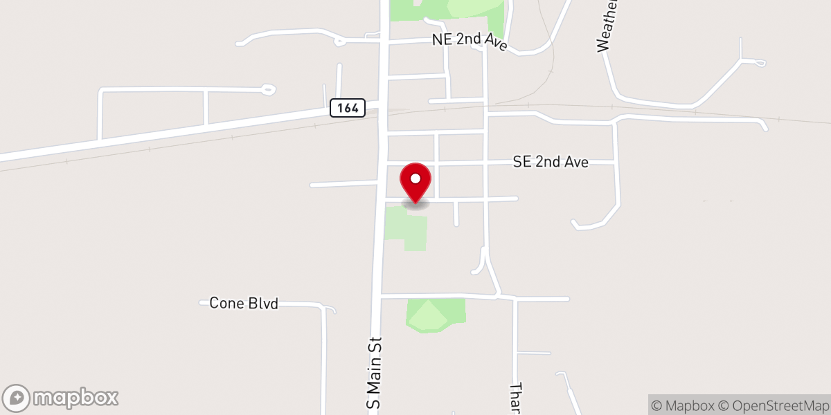 Map showing location of Sibley United Methodist Church