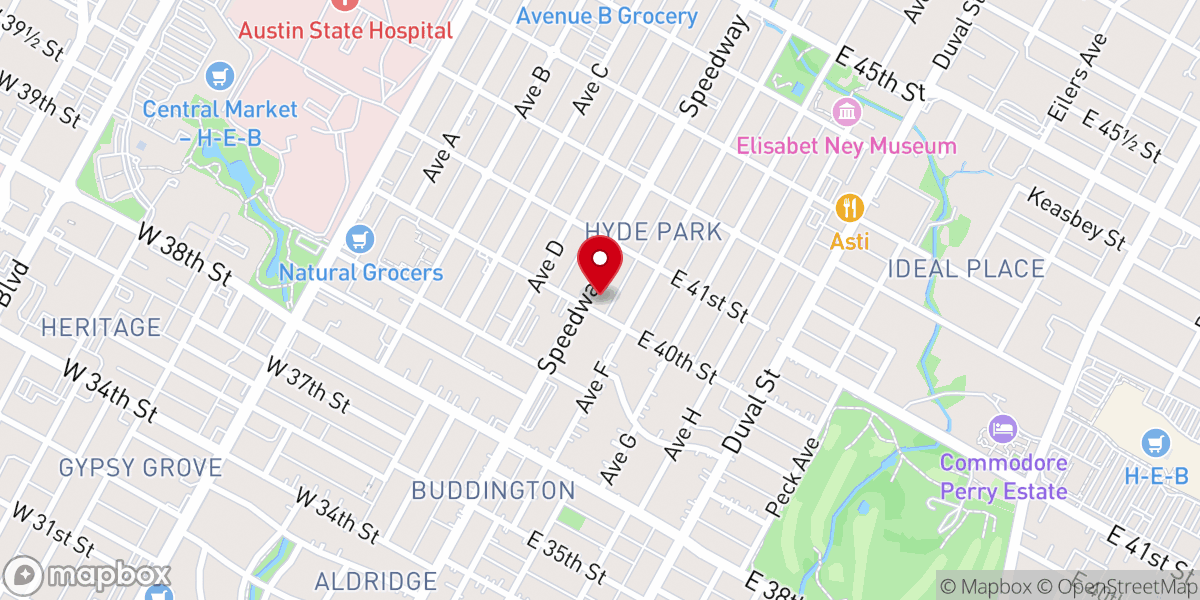 Map showing location of Holy Trinity Episcopal Church