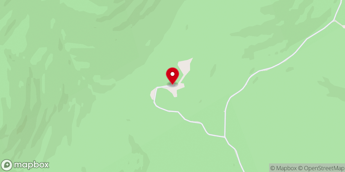 Map showing location of Blueberry Mountain Bible Camp
