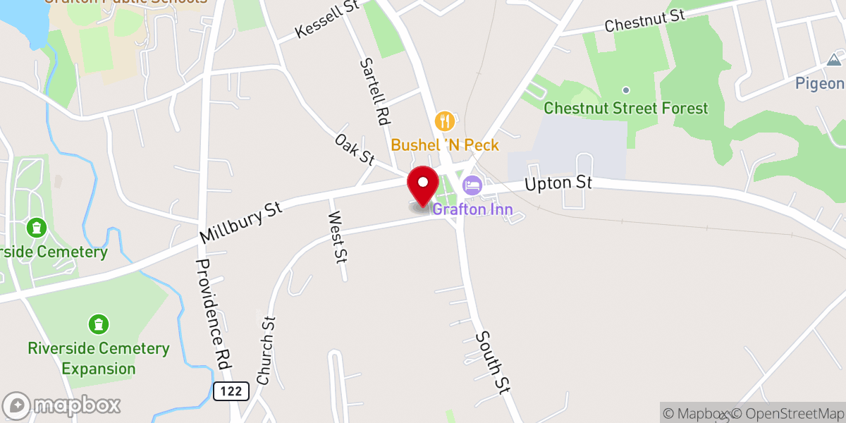 Map showing location of Simple Church