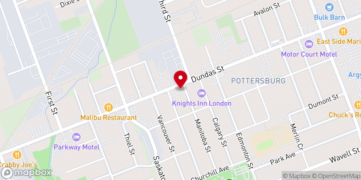 Map showing location of Our Lady of Victory Catholic Church