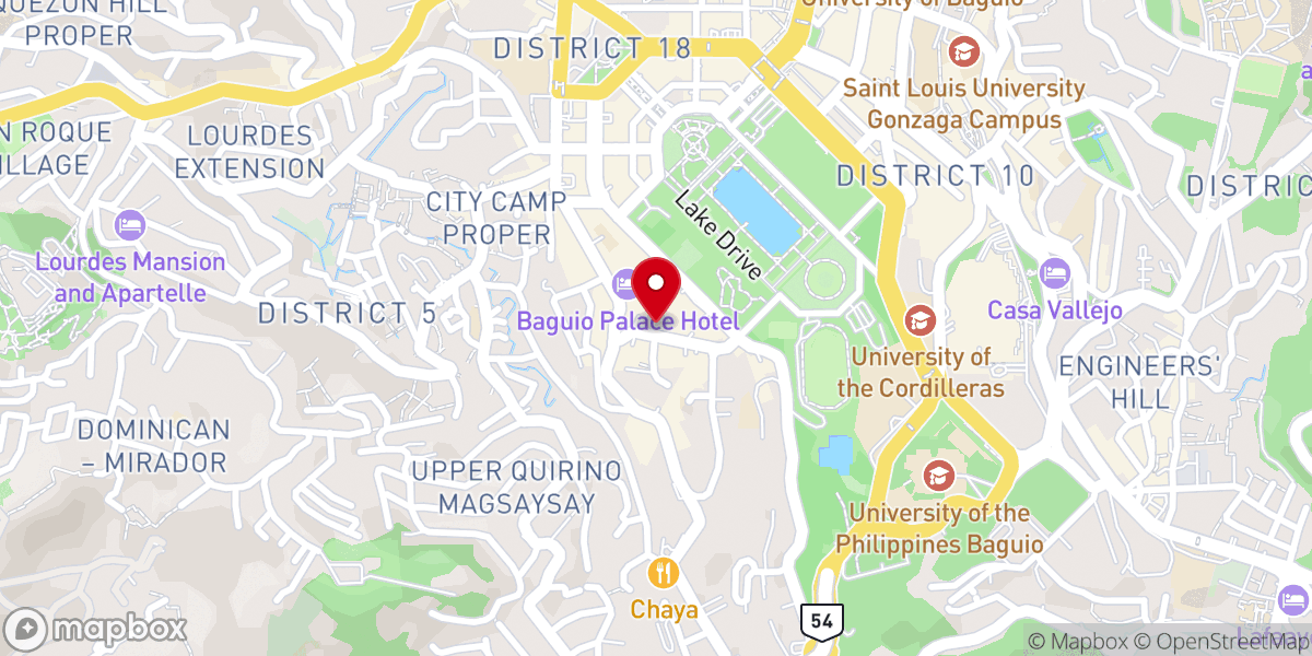 Map showing location of LifeJourney Church Baguio