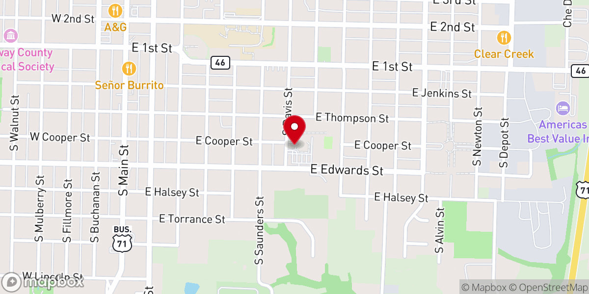 Map showing location of Saint Gregory's Barbarigo Catholic Church