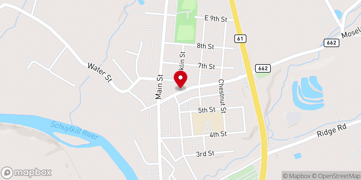 Map showing location of Franklin & Noble Manor Sr Apartments