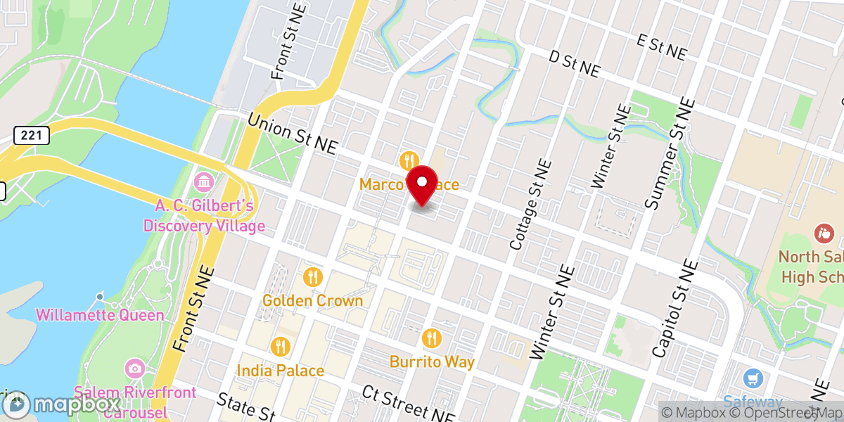 Map showing location of St Thomas Church