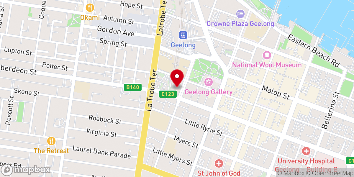 Map showing location of Baptist Church and Sunday School