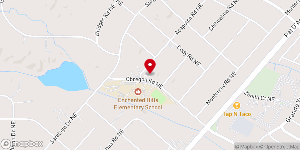 Map showing location of Charity Baptist Church