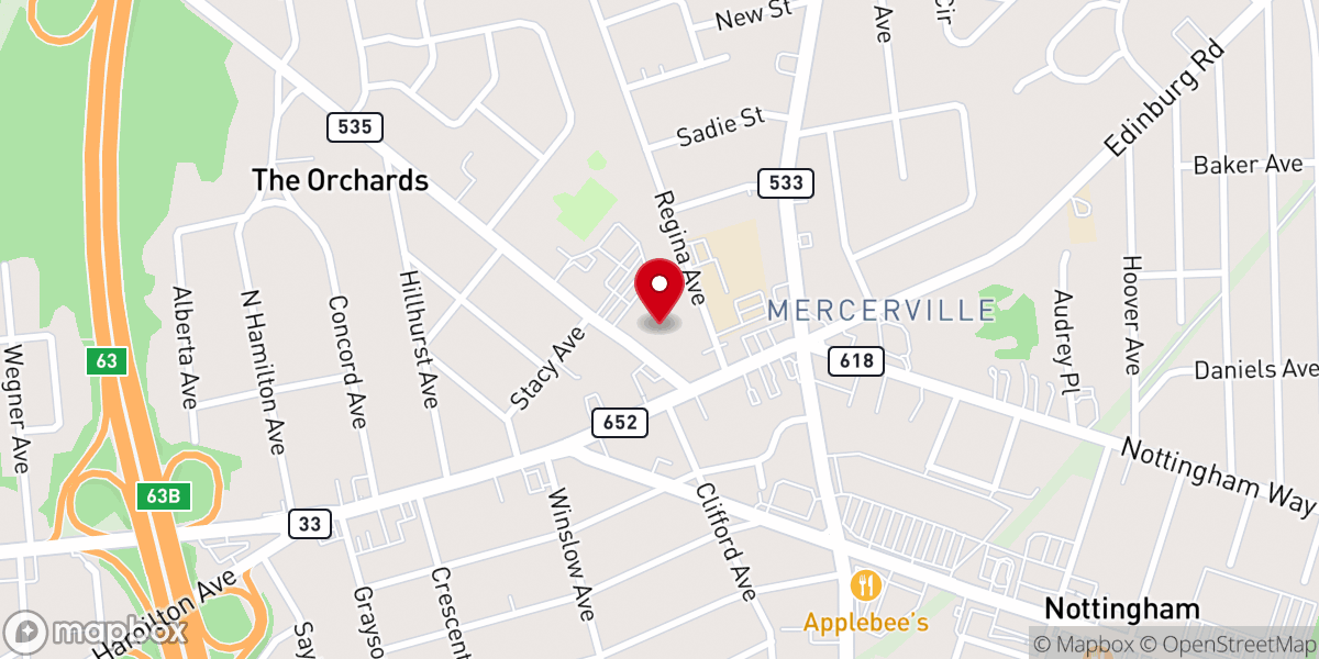 Map showing location of Our Lady of Sorrows Church