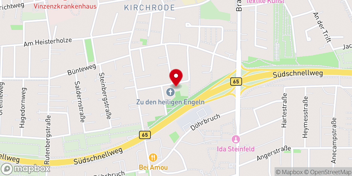 Map showing location of Kath. Pfarramt Heilige Engel