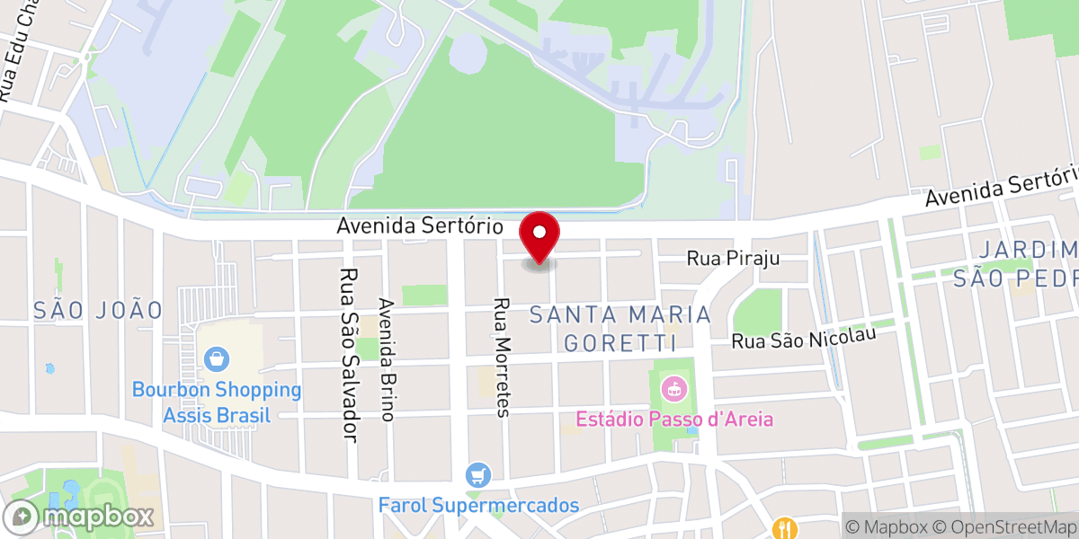 Map showing location of Igreja Caminho Santo
