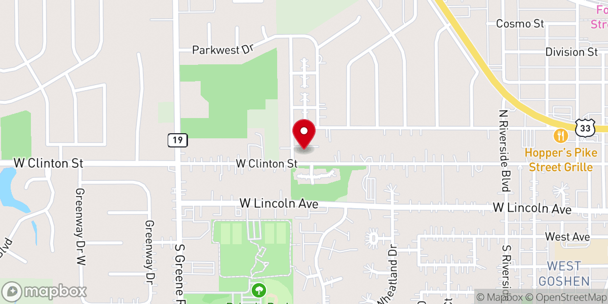 Map showing location of Faith Christian Center