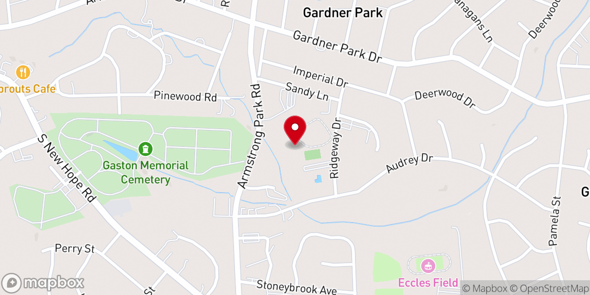 Map showing location of Iglesia Evangelica Monte De Sion NC Inc