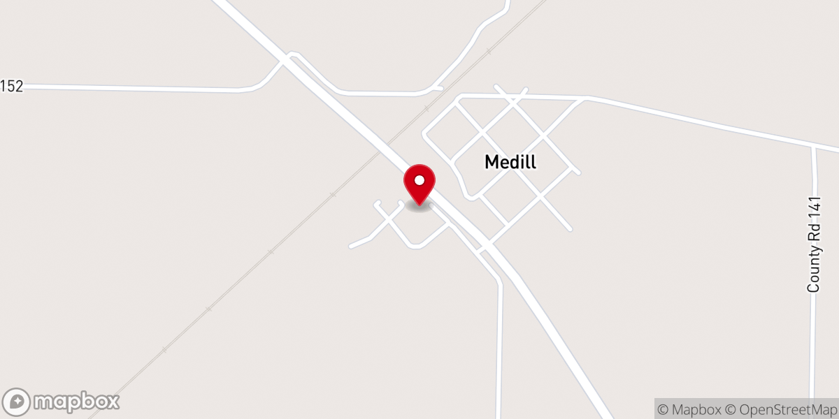 Map showing location of Medill Presbyterian Church